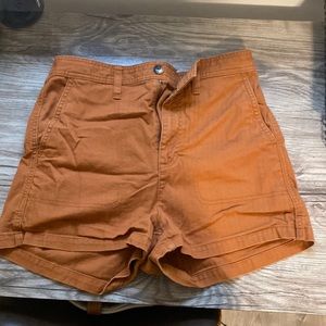 Madewell burnt orange shorts
